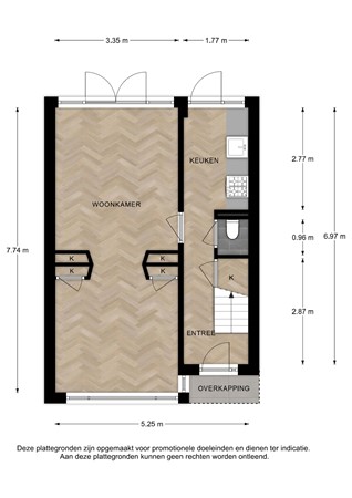 Floorplan - Govert Flinckstraat 5, 7412 TA Deventer